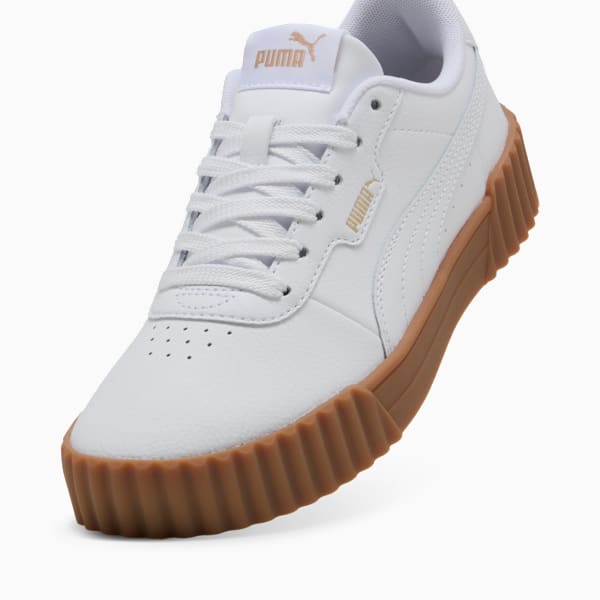 Sneakers Carina 3.0 Femme, PUMA White-PUMA Gold-Gum, extralarge